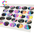 Customized logo weatherproof  3D hologram UV-coating anti-counterfeit label